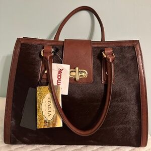 Cavalcanti brown cowhide bag